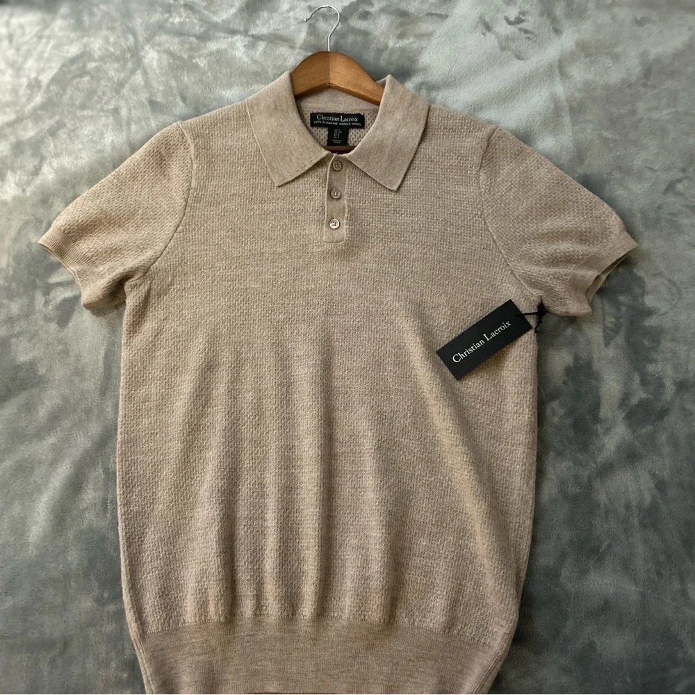 Christian Lacroix Beige Polo Shirt - Picture 1 of 6